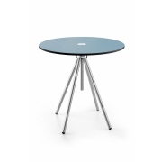 Nerezový stolek Acron - modrý