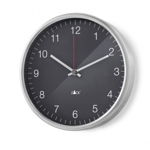Nástěné hodiny Quartz šedé PALLA - ø 24 cm