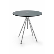 Nerezový stolek Acron - tm. šedý