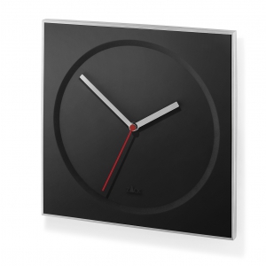 Nástěné hodiny Quartz černé HOYO - 26 x 26 cm